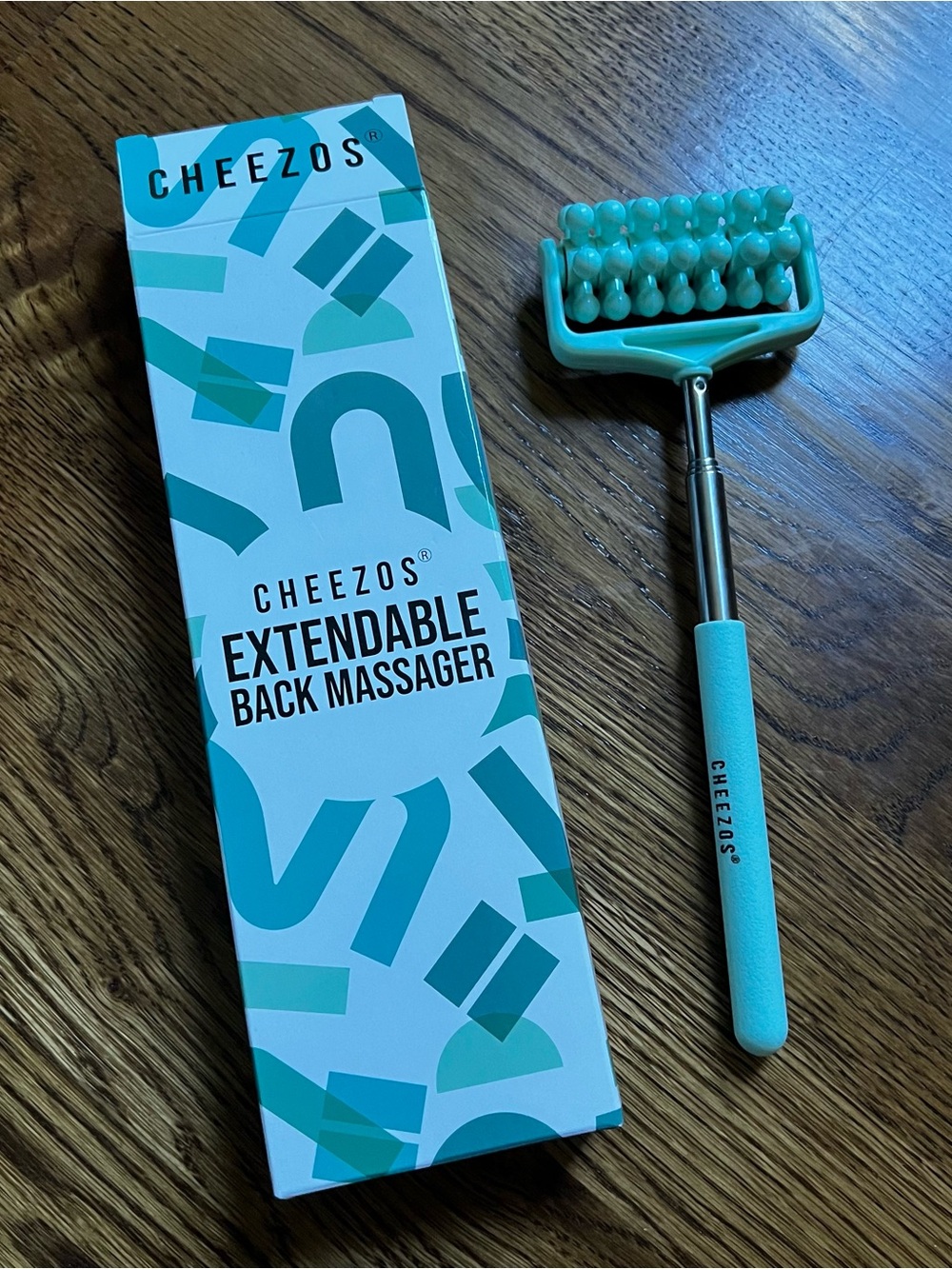 Cheezos Extendable Back Massager - Teal